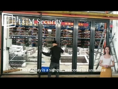 Yatay Alüminyum Cam Katlanabilir Kapılar Havalandırmalı Çift Camlı Çift Katlanabilir Kapılar