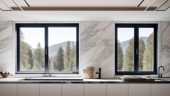 Anodizasyonlu Alüminyum Üçlü Camlı Pencereler sağlam Balkon Kaydırıcı Pencere
