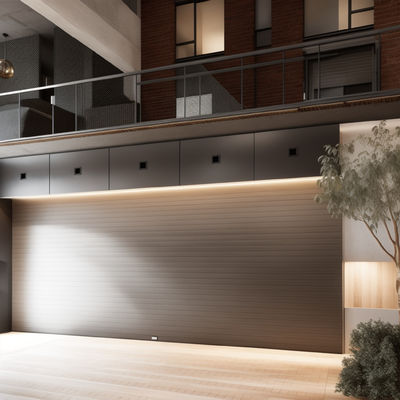 Gümüş Modern Alüminyum Ticari Binalar için Dolaşan Kapı Louver