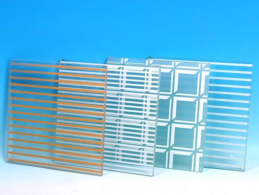 Tempered Glass Tekniği Mimarlık Laminated Güvenlik Cam Panelleri Uzun Süren Performans için 10-13mm Kalınlığında